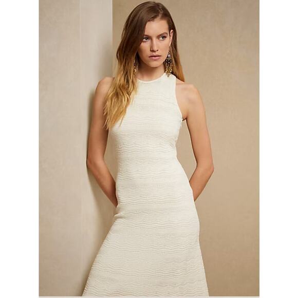 Ralph Lauren Collection Sleeveless Sweater Dress Midi Lux Cream Knit $2490 L NWT - Picture 7 of 16